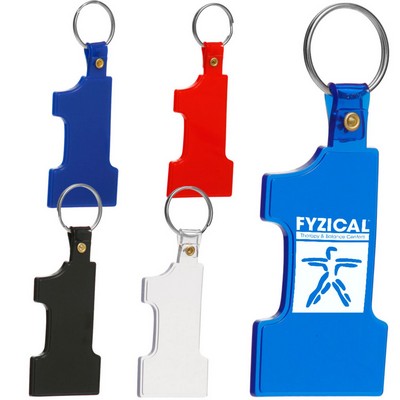 Soft Number One Shaped Keychains