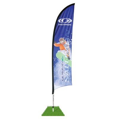 13' Shark Fin Wind Flag Kit - Single Sided