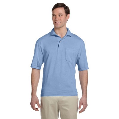 Jerzees 5.6 Oz., 50/50 Jersey Pocket Polo With SpotShield&trade;