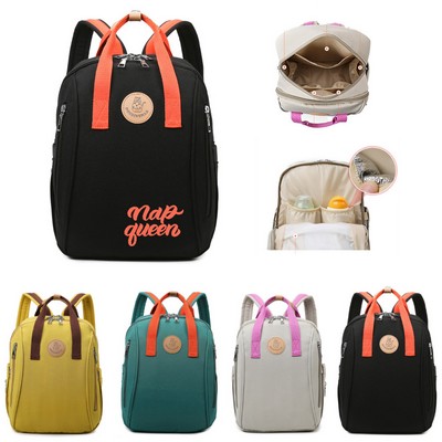 Stylish Brief Waterproof Backpack Mommy Bag