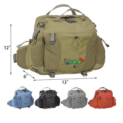 Waist Bag with Dual Water Bottle Holders