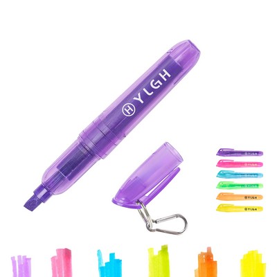 Short Barrel Highlighter With Carabiner