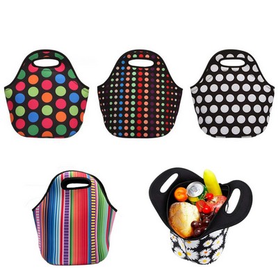 Portable Waterproof Neoprene Lunch Tote Bag.