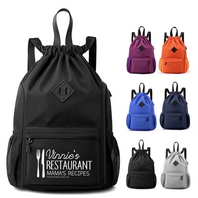 Oxford Drawstring Backpack