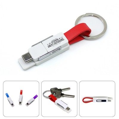 3 In 1 Usb Cord Keychain