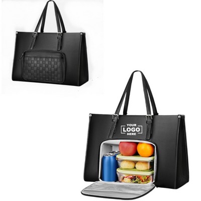 Laptop Tote with Insulated Lunch Pocket