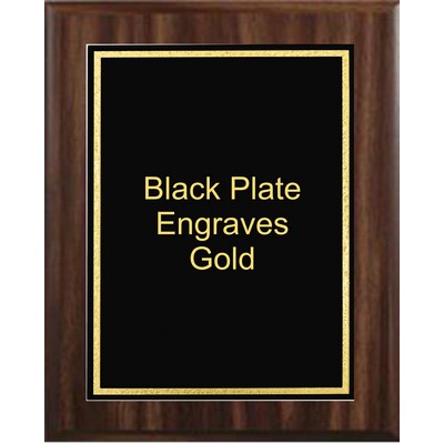 Cherry Plaque 7" x 9" - Black/Gold 5" x 7" Florentine Frame Designer Plate
