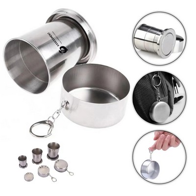 2 Oz Stainless Steel Collapsible Shot Cup