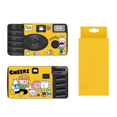 Disposable Film Camera With Flash - 12 Color Photos
