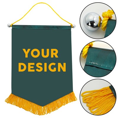 Custom Fringe Gift Banner with Rod