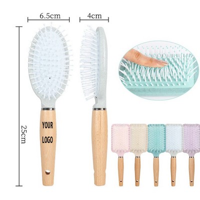 Detangling Brush Small With Wooden Handle