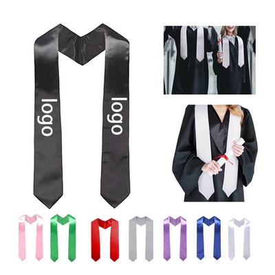 Bachelor's Uniform Etiquette Flat Shawl Honor Dress Graduation Ribbon