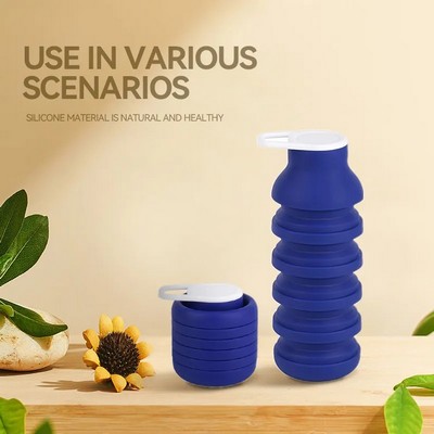 Portable Compressible Foldable Sports Collapsible Water Bottle 20oz