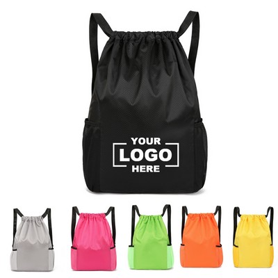 Gym Sports Shopping Drawstring Backpack Bag
