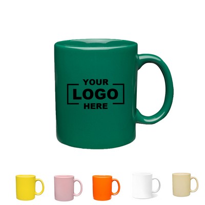 11 Oz Solid Color Ceramic Mug
