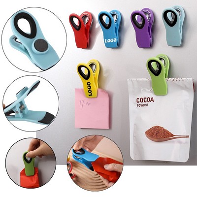 Magnetic Food Sealing Clip Refrigerator Clip MOQ50PCS