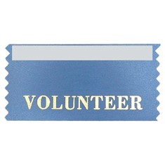 Volunteer Stock Horizontal Badge Ribbon