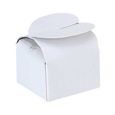 White Tote Box w/Butterfly Clasp