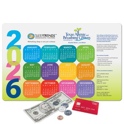 Vynex® Heavy Duty Calendar Counter Mat-11"x17"x1/16"