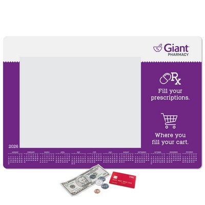 Frame-It Flex® Peel&Place® Ultra Thin Window Calendar Counter Mat-12"x18"x.015"