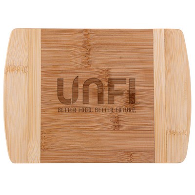 The Wellington 8-Inch Two-Tone Bamboo Cutting Board (Factory Direct - 10-12 Weeks Ocean)