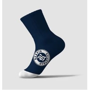 Short Crew Custom Knit Socks w/ Contrast Toe