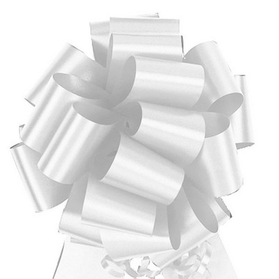 Flora Satin Perfect Bow Holiday White 5-1/2