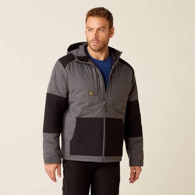 Ariat® Men's Rebar® Gray Rebar® Winter Cloud 9 Water Resistant Jacket