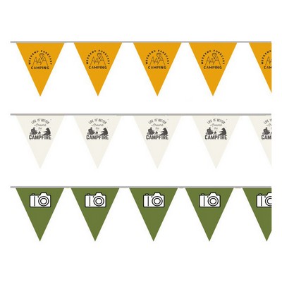 9.5 Feet Custom Full Color Both Side Felt Pennant String