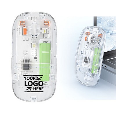 Rechargeable Transparent Computer Mouse Silent