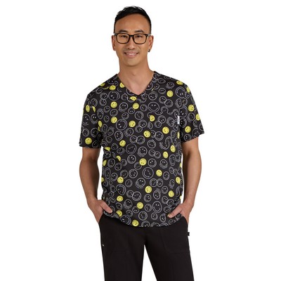 koi - Smiley World - Men's Printed Classic V-Neck Top