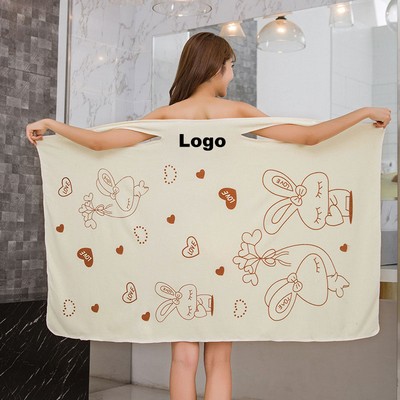 Thin Strappy Women Wearable Bath Towel