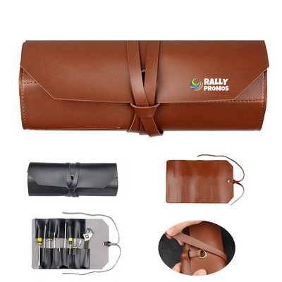 PU Leather Tool Roll Bag