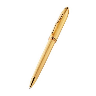 Cross® Townsend® Polished 23KT Gold-plated Engraved Diamond Pattern Ballpoint Pen