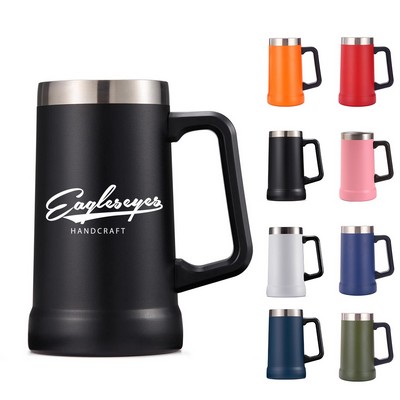 24Oz Classic Beer Stein with Big Grip Handle