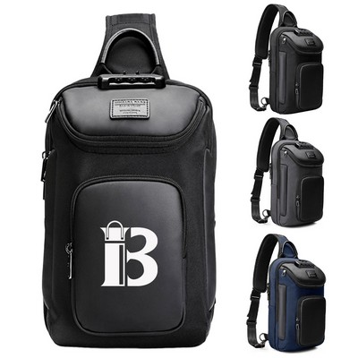 Men's Waterproof and Theft-Proof Chest Bag