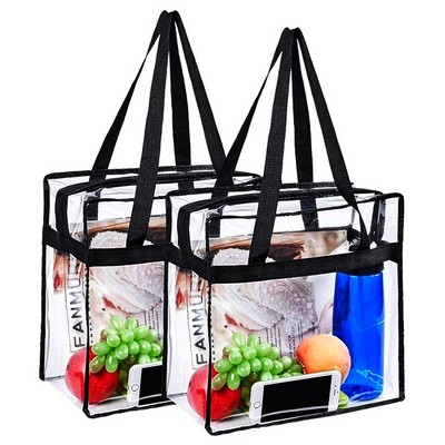 Stadium Approved Clear Zipper Tote Bag