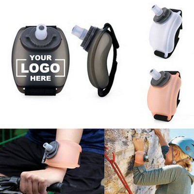 7oz Silicone Sports Water Bottle Wristband