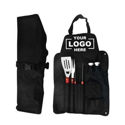 Outdoor camping portable apron baking set