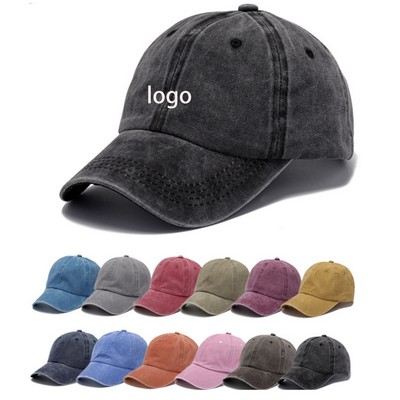 Vintage Cotton Washed Distressed Baseball Caps