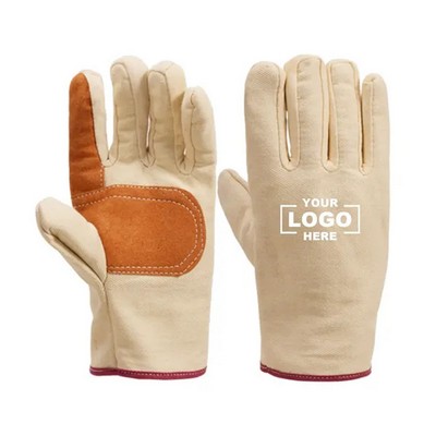 Heavy Duty Double Layer Canvas Work Gloves