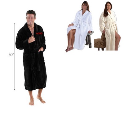 Luxurious Custom Coral Fleece Robe: Soft, Warm Comfort