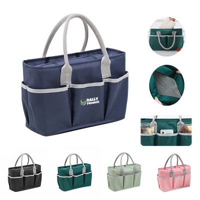 Multi Pocket Polyester Insulated Lunch Tote