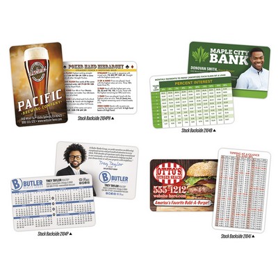 Extra-Thick UV-Coated (1S) Wallet Card - 3.5x2.25 (2-sided) - 14 pt.