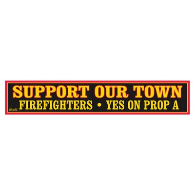 Bumper Sticker | Rectangle | 2 3/4" x 15" | Yellow Vinyl