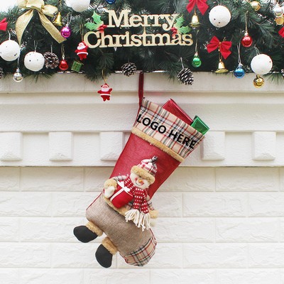 Christmas Socks Gift Bag (9"x 4.3")
