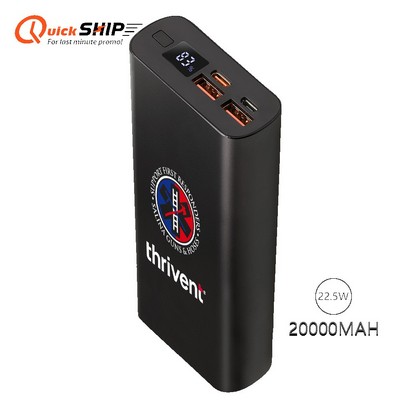 Hodges QuickCharge Power Bank 20000-20000mAh