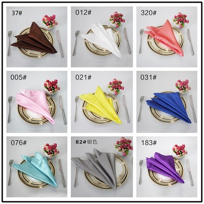 Table Napkins 19.7 x 19.7 inch Washable Polyester Soft Table Napkins for Wedding Party
