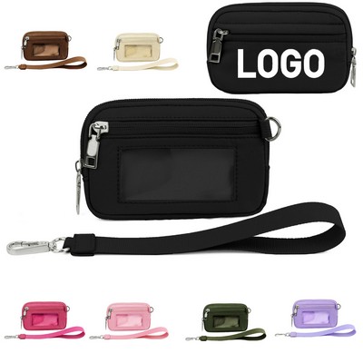 Transparent Pvc Card Holder Wrist Bag