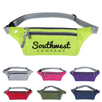 Dual Zipper Fanny Pack